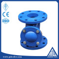 sewage ball type check valve with flange